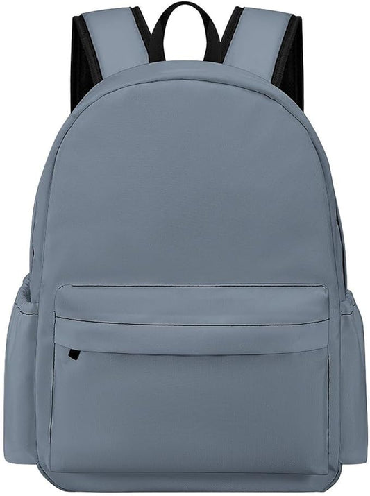 Slate Gray Backpack Adult Travel Daybag for Women Men College Backpack for Vacation Hiking Camping Bag