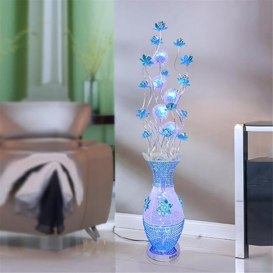 Nordic Modern Flower Floor Lamp Fashion Art Living Room Sofa Bedroom Wedding LED Originality Decorative Standing Light (Style 14)