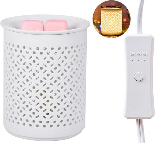 Dicimi Ceramic Electric Wax Melt Warmer Wax Warmer for Scented Wax Wax Burner Melter Oil Burner Wax Warmers for Home Office Bedroom Living Room Present & Decor