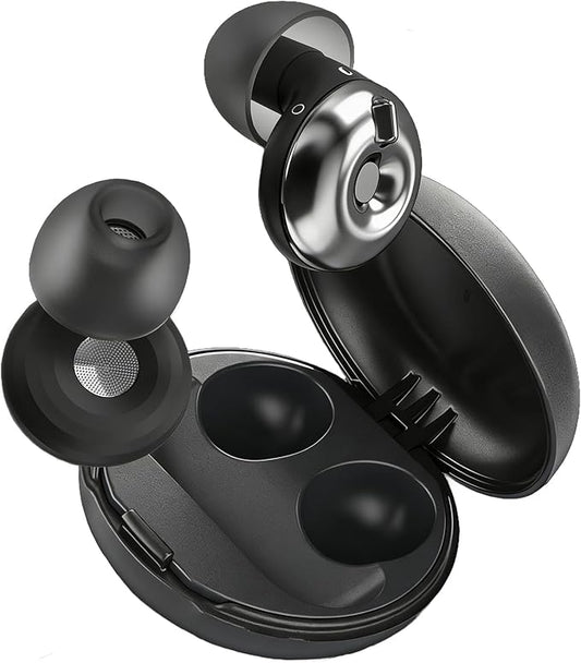 3-Mode Adjustable Ear Plugs for Sleeping, Up to 32dB Noise Reduction & Side Sleeper Design, High Fidelity Concert Earplugs for Focus, Travel, Snoring Blocking