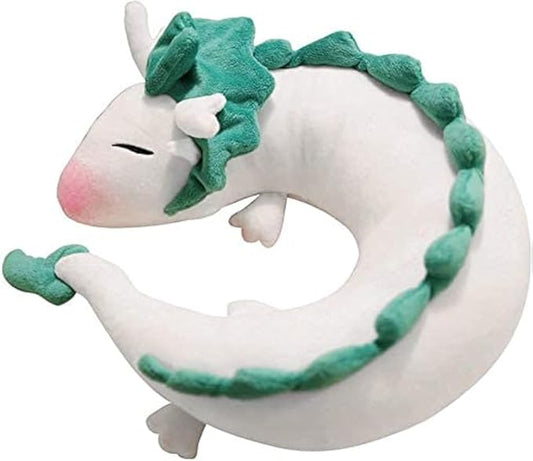 Dragon Neck Pillow Soft U-Shape Travel Pillow Anime Plush for Christmas and Birthday Gift
