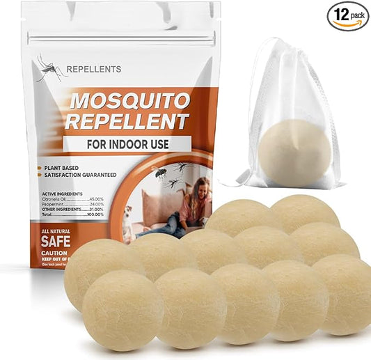 Mosquito Repellent Outdoor for Patio, Mosquito Barrier, Mosquito Repellent Indoors, Mosquito Deterrent, Natural Mosquito Repellant, Mosquito Control, Outdoor Mosquito Repellant -12P