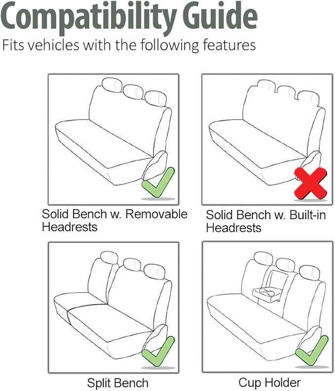 FH Group Automotive Car Seat Covers Rear Set Premium 3D Air Mesh Seat Covers, Airbag Compatible and Split Bench Cover Universal Fit Interior Accessories for Cars Trucks and SUVs - Pink
