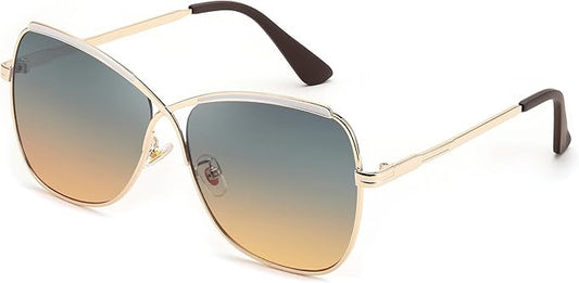 FEISEDY Womens Cute Sunglasses Oversized Butterfly X Shape Design Cateye Lady Sunglasses B2738