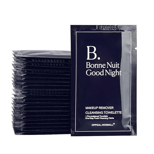 500ct Facial Cleansing Wipes Gentle Makeup Remover, Waterproof Individually Wrapped, Fragrance, Oil & Alcohol Free