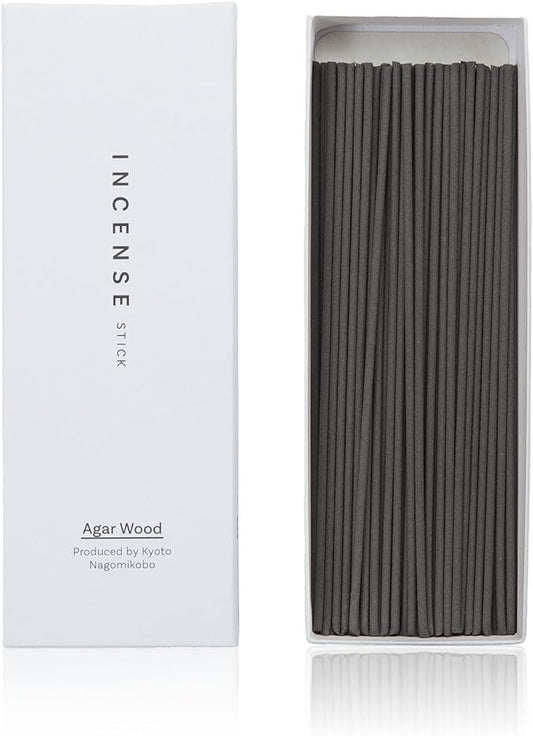 Kyoto Agarwood Incense Sticks - Japanese Temple Aroma, Ideal for Relaxation & Meditation, Approx. 60 Sticks (0.044 Pounds) - Premium Quality Incense for Spiritual & Home Use Nagomikobo