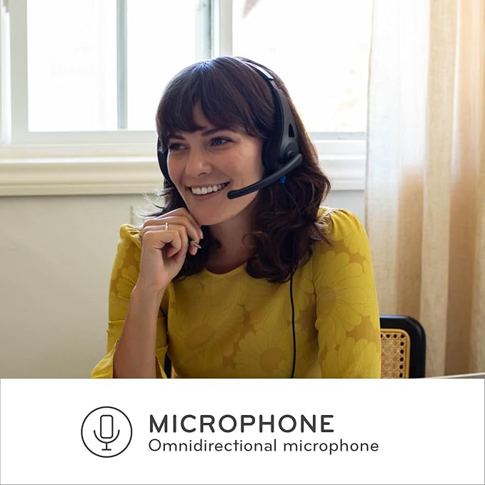 ThinkWrite Technologies / TWT Audio Ergo, TW120 | Premium On-Ear Wired Headset with Noise Reducing Microphone (USB-A Connection)