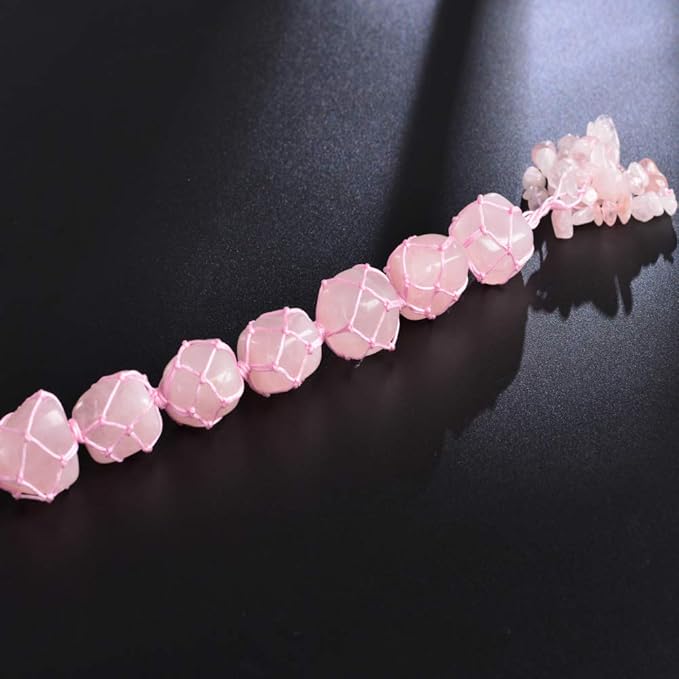 Hanging Ornaments Natural Rose Quartz Ornaments Home Decor Gemstones Reiki Feng Shui Ornament Window Wall Ornament