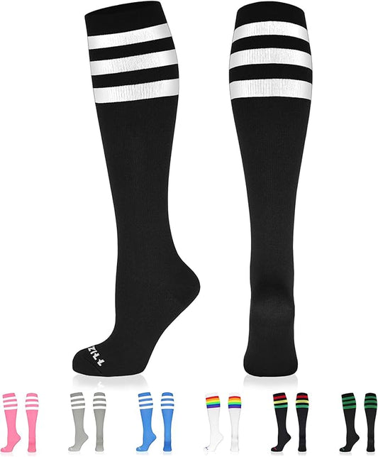 NEWZILL Medical Compression Socks for Women & Men, 20-30 mmHg Knee-High Support for Circulation, All-Day Comfort for Work Travel Running Cycling and Fitness
