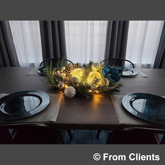 Crackle Globe LED Lamp Battery Operated, Lighted Glass Orb for Festival Christmas Decoration, Gold Mercury Glass Ball Light for Living Room Indoor, Glowing Night Light Ball Lamp, Sphere Table Lamp