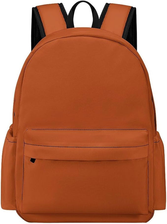 Rust Backpack Adult Travel Daybag for Women Men College Backpack for Vacation Hiking Camping Bag