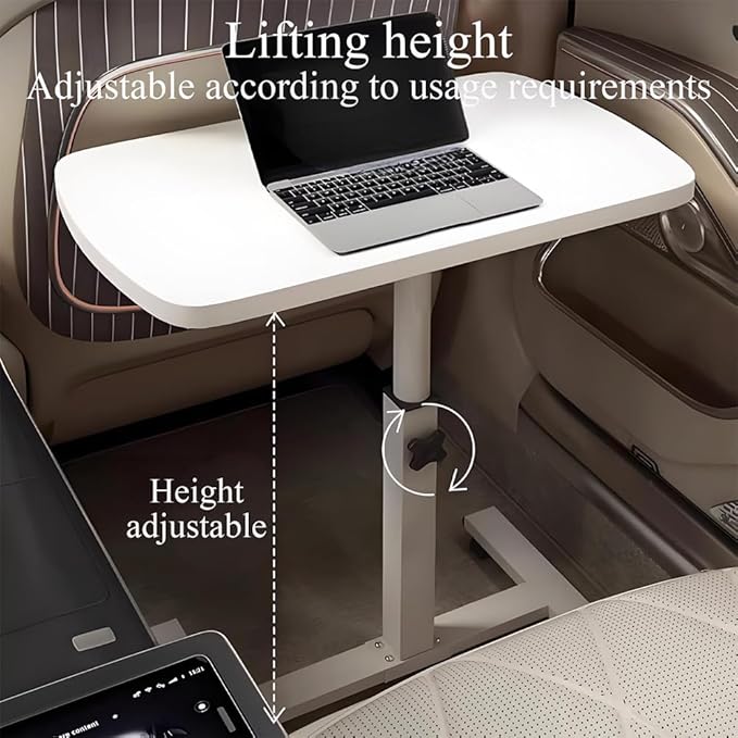 Portable Car Seat Tray Table, Multi-Functional Foldable Car Desk, RV Folding Table, Desk Computer Workstation for Motorhome, Car Computer Desk for Working, Eating (Black, 21.7" Lx12.6 W/55x32cm)