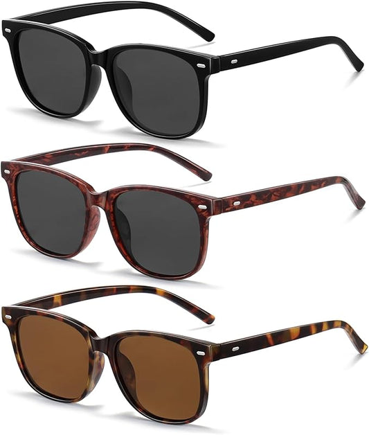 Wzerry Sunglasses for Women Polarized, Sun Glasses Vintage Style Trendy Round UV400 Protection Lens