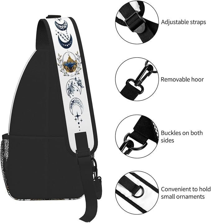 Velaris City Of Starlight Crossbody Bag Trendy Sling Bag Bakpack Casual Chest Bags Daypack For Hiking Walking Travel Running(3)