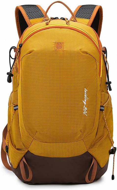 W WINTMING Small Hiking Backpack Travel Backpacks 20L Lightweight Hiking Daypack for Women Men Camping Daily Commuting (Yellow)
