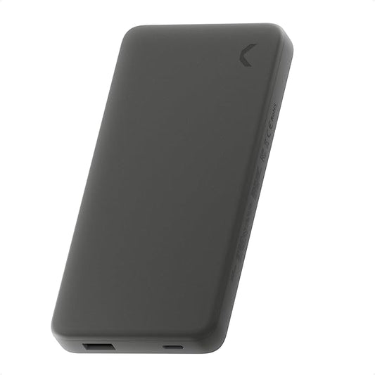 Clemm Portable Charger 10,000mAh Dual Port (USB-A, USB-C), Graphite