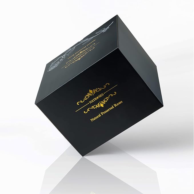 NATROSES 27 Piece Forever Preserved Roses in a Box, Preserved Flowers for Delivery Birthday, Flowers Gifts for Mothers Day, Royal Blue