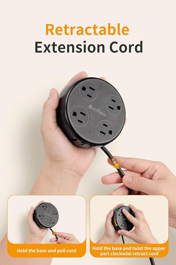 Japan Travel Adapter with USB C, US to Japan Plug Adapter with 4 Outlets 3 USB Ports, Type A Outlet Adapter for US to China Mexico Philippines Canada Peru Thailand Vietnam (Black)