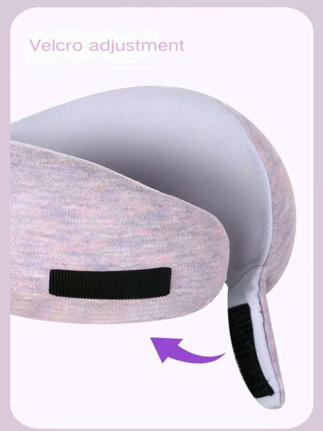 Kids Memory Foam Travel Neck Pillow, 360° Support,Travel U-Shaped Airplane Pillow, Foldable，Suitable for Commuting, Flying, Working, and Living at Home (Dark Gray)