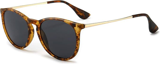 SUNGAIT Premium Vintage Round Sunglasses for Women Men Classic Retro Trendy Style