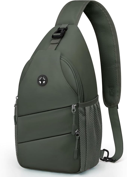 Pritent Crossbody Bags for Women Men Trendy Sling Bag Backpack Casual Chest Bag with Convertible Shoulder Strap