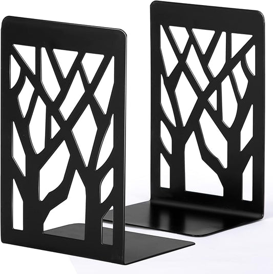 Book Ends, Bookends, Book Ends for Shelves, Bookends for Shelves, Bookend, Book Ends for Heavy Books, Book Shelf Holder Home Decorative, Metal Bookends Black 1 Pair, Bookend Supports, Book Stoppers