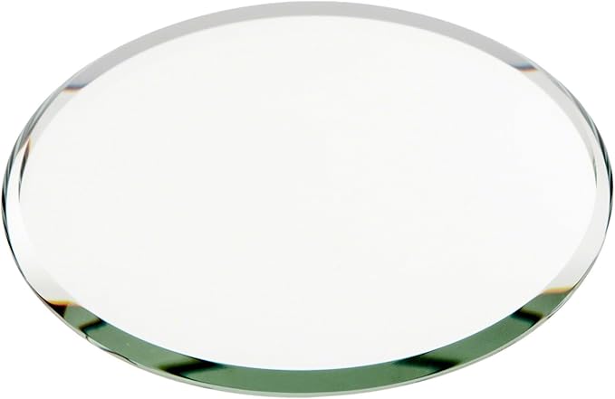 Plymor 3" Round, 3mm Thick Beveled Glass Mirror Circle