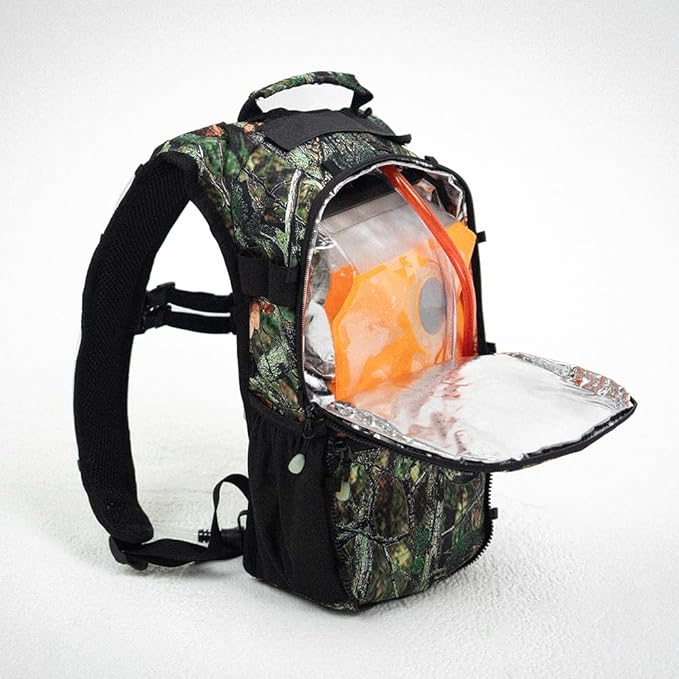 RAVERUNNER® Festival Water Backpack - Dual Chamber Hydration - 3L Insulated Water Backpack for Raves, Festivals, Hiking, Running - Festival Hydration Pack for Hydration Backpack Rave