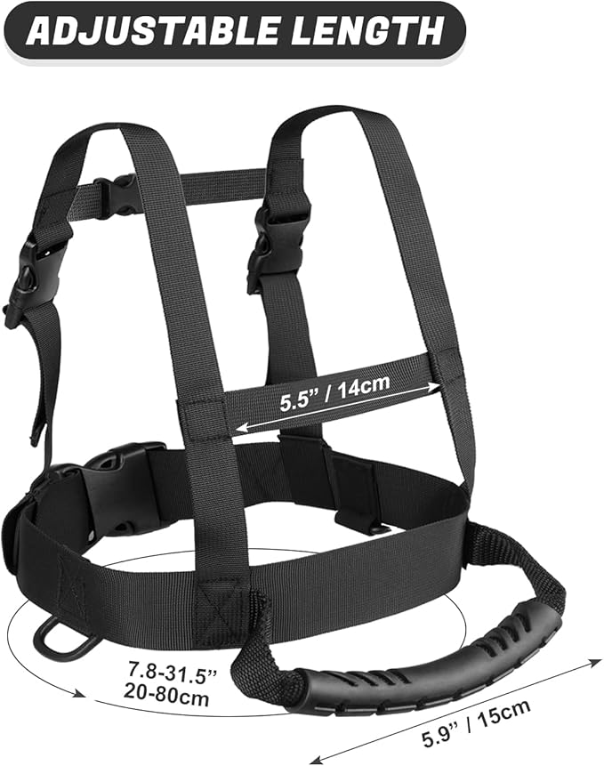 Odoland Kids Ski Snowboard Training Harness Toddler Skiing Harness with Removable Leash Speed Control Teaching for Beginners