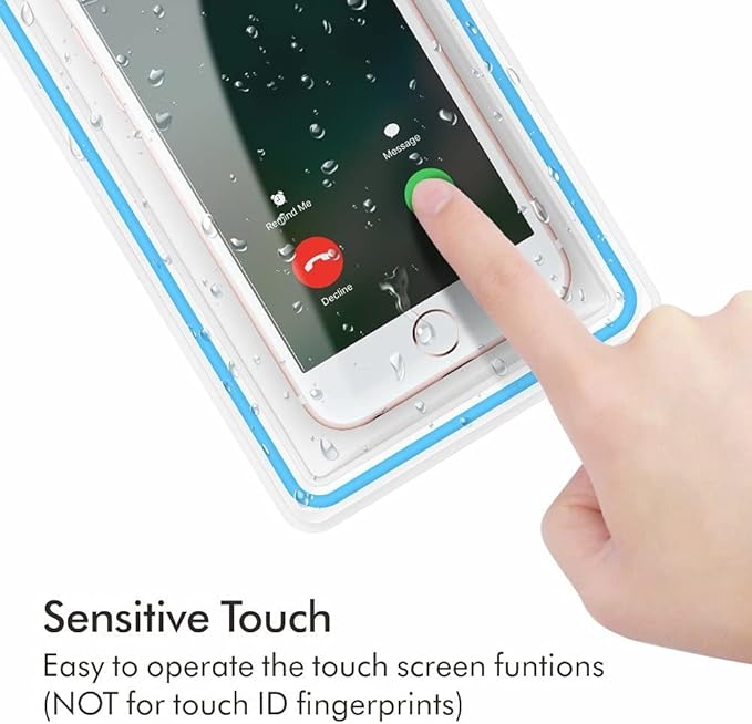 Universal Waterproof Phone Pouch, 4 Pack Waterproof Phone Case with Lanyard Protector for iPhone 17 16 15 14 13 Pro Max XS Plus Samsung Galaxy Note up to 7.5", IPX8 Cellphone Dry Bag Beach Essentials