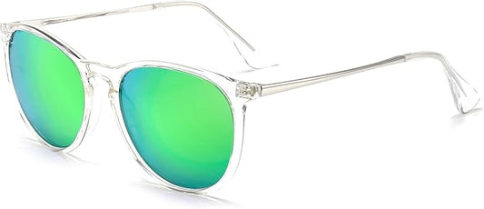 SUNGAIT Premium Vintage Round Sunglasses for Women Men Classic Retro Trendy Style