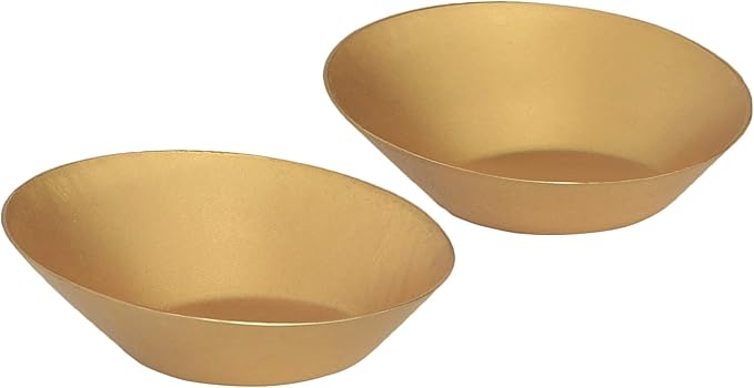 DeKulture Handmade Brass Tea Light Holder Set of 2 – Votive Candle Holders for Home Décor, Weddings, Table Centerpieces, and Gifts – 3 x 1 Inch