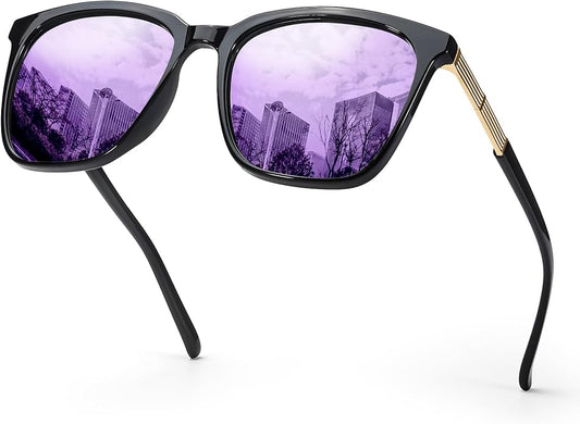 SIPHEW Oversized Square Sunglasses for Women|Lightweight Fashion Sunglasses 100% UV400 Protection|Trendy Mirrored Shade