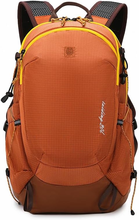 W WINTMING Small Hiking Backpack Travel Backpacks 20L Lightweight Hiking Daypack for Women Men Camping Daily Commuting (Orange)