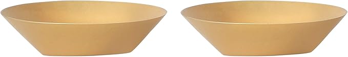 DeKulture Handmade Brass Tea Light Holder Set of 2 – Votive Candle Holders for Home Décor, Weddings, Table Centerpieces, and Gifts – 3 x 1 Inch