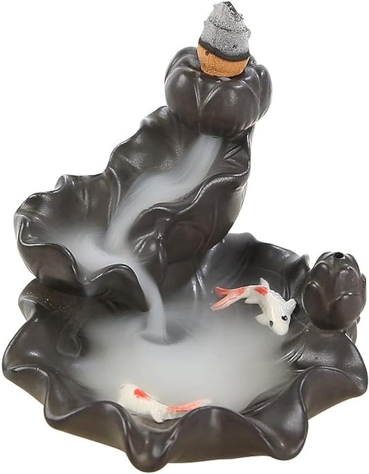 Ceramics Lotus Flower Incense Burner, Aromatherapy, Home Decor