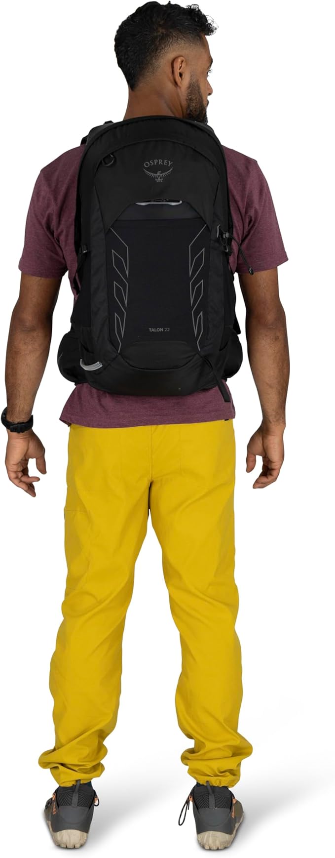 Osprey Talon 22L Men's Lightweight Hiking Backpack - Small Daypack for Travel & Camping, Black/Coal Grey