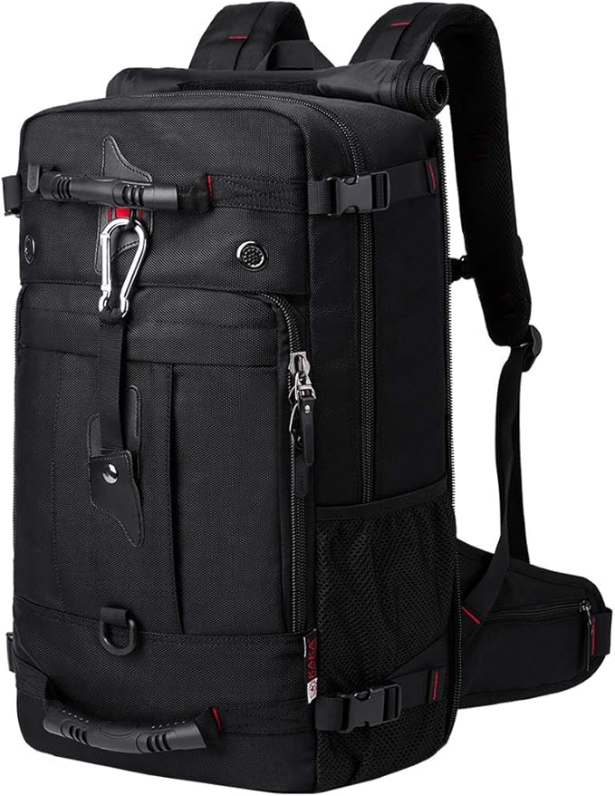 KAKA Travel Backpack, Carry On Backpack Durable Convertible Duffle Bag Fit for 15.6 Inch Laptop for Men and Women(Medium 35L)