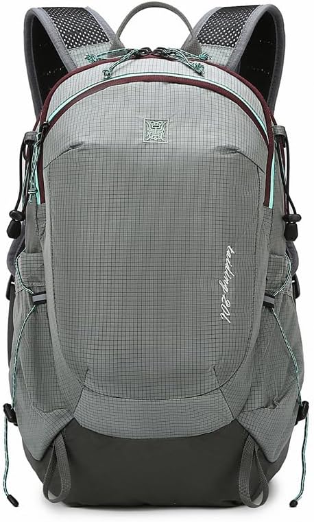 W WINTMING Small Hiking Backpack Travel Backpacks 20L Lightweight Hiking Daypack for Women Men Camping Daily Commuting (Gray)