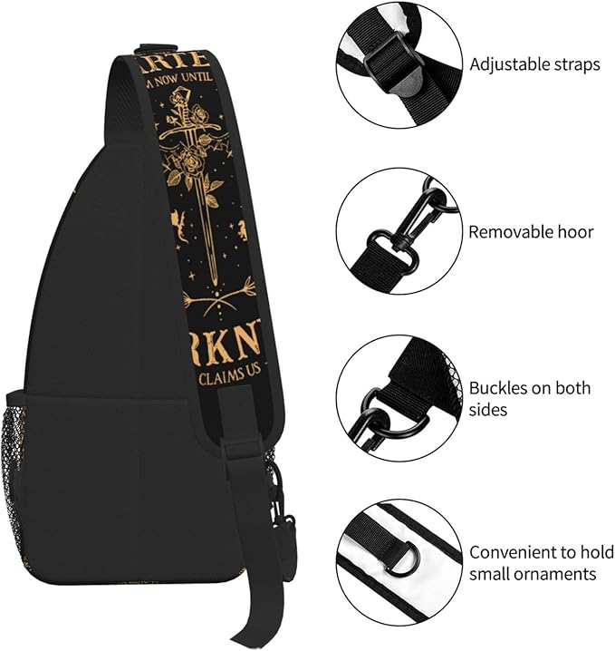 The Thirteen Crossbody Bag Throne Of Glass Trendy Sling Bag Bakpack Casual Chest Bags Daypack For Hiking Walking Travel Running(2)