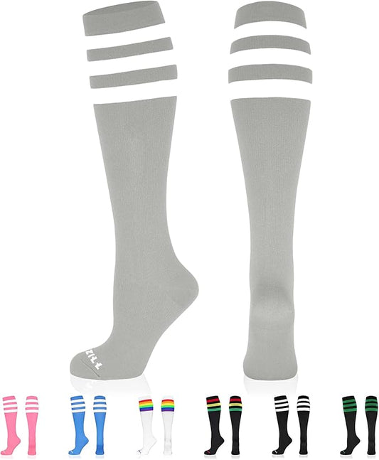NEWZILL Medical Compression Socks for Women & Men, 20-30 mmHg Knee-High Support for Circulation, All-Day Comfort for Work Travel Running Cycling and Fitness