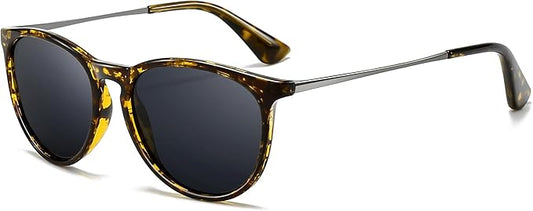 SUNGAIT Premium Vintage Round Sunglasses for Women Men Classic Retro Trendy Style