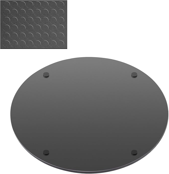 12" Mirror Centerpieces, Set of 12 Round Mirrors for Centerpieces, 2mm Glass Mirror Plates, Mirror Tray, for Wedding Table, Party Decorations, Candle Plate Set, Craft, Christmas Decorations