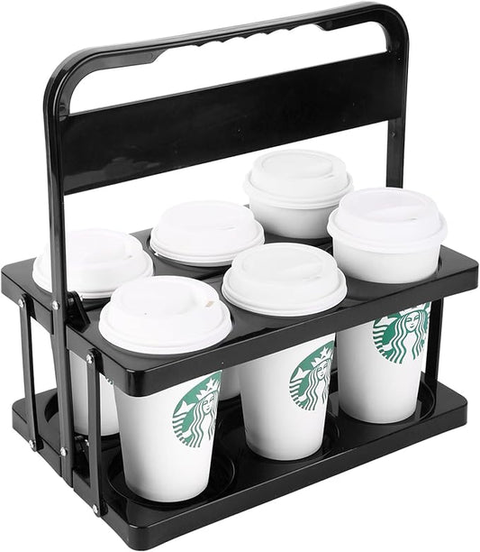 musbus Portable Drink Carrier Suitable for Food Delivery Drivers Accessories, Reusable Cup Holder Carrier with Handle,Perfect for Plastic Drink Holder take Out Cup Carriers for delivery