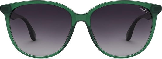 SOJOS Square Polarized Sunglasses for Women Men Vintage Style Larger Fit Shades SJ2642