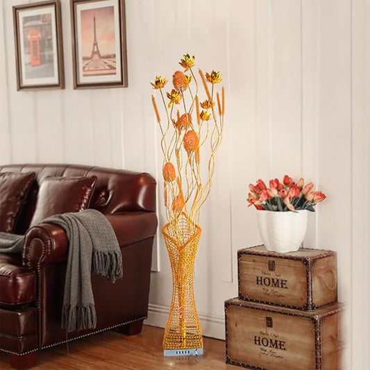 Nordic Modern Flower Floor Lamp Fashion Art Living Room Sofa Bedroom Wedding LED Originality Decorative Standing Light (Style 2)