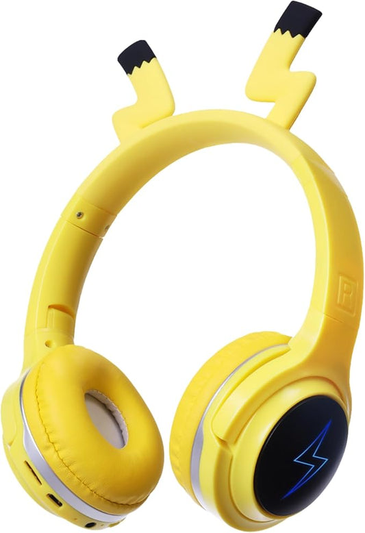 Wireless Kids Headphones with 7-Color LED Lights, 85dB Safe Volume & 40H Playtime – Ultra-Soft Over-Ear for School Travel