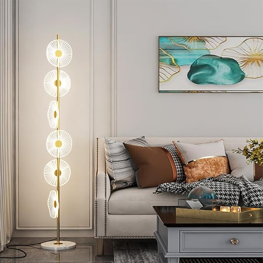 Nordic Modern Floor Lamp Fashion Luxury Family Iiving Room Bedroom Study Villa Hotel LED Creativity Decorative Standing Light (Style 36)