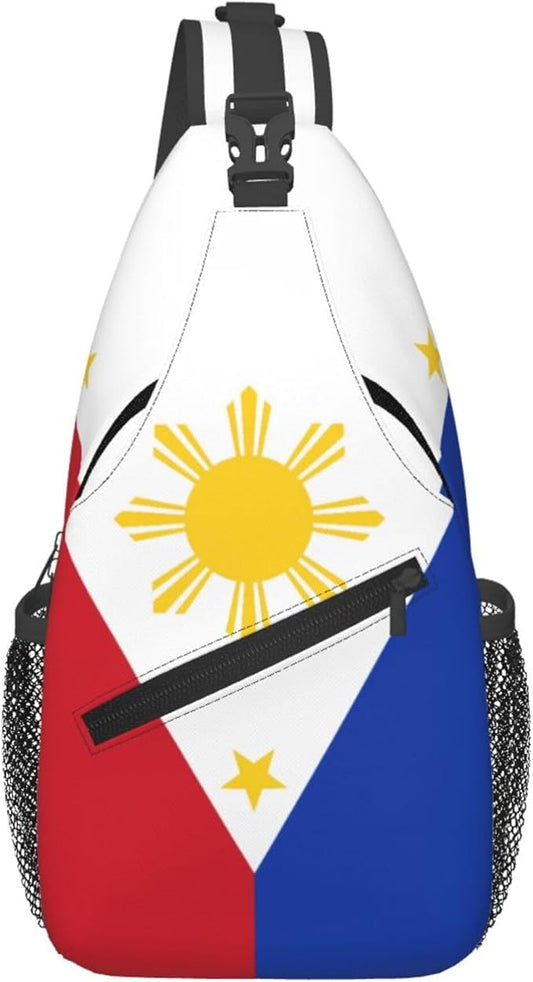 GJXFLSY Philippines Flag Sling Backpack Crossbody Bag Casual Chest Bags Travel Hiking Daypack Shoulder Bag for Women Men