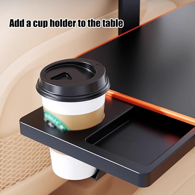 Portable Car Backseat Laptop Desk Car Seat Table Tray,Adjustable Seat Back Snack Tray for Car,Folding Telescopic Auto Food Trays Desk for Car Workstation,Passenger Seat Tray f Traveling.(Style2)